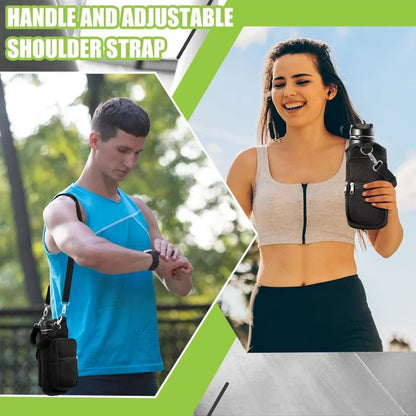 Water Bottle Carrier Bag with phone pocket