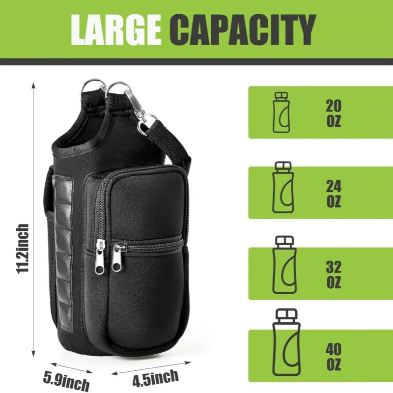 Magnetic bottle carrier bag detail