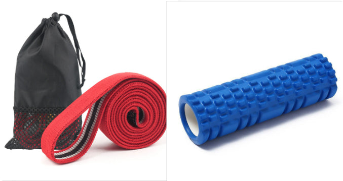 Deep tissue foam roller for quad and IT band recovery - purple